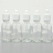 과학실 시약보관 소분 유리 스포이드 공병 5개 드롭핑 오일 학습교구 소량