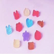 캐릭터 54구 실리콘몰드(토끼 하트 당근 외 데코)