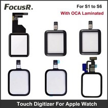 애플워치액정교체 자가수리 애플 워치 시리즈 1 2 3 4 5 6 se용 터치 스크린 디지타이저 유리 렌즈 패널 OCA 38mm 40mm 42mm 44mm 교체, S4 44mm
