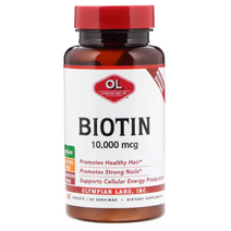 [핫딜][오늘출발][60정] 비오틴 10000 바이오틴 biotin 비타민H 비타민B7 남자 여자 남성 여성 영양제, 60정 x 1개
