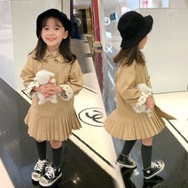 모던트랜치 주름원피스 아동원피스 여아원피스 여자아동복 여아옷 키즈원피스 여아의류 아동가을옷 유아원피스