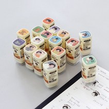 인디고 자문자답 일상 스탬프 다이어리꾸미기(다꾸 잉크 내장 만년스탬프), 15 수고했어 오늘도