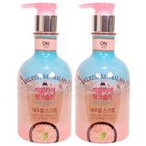 온더바디 히말라야 핑크솔트 내츄럴 스크럽 바디워시 400ml, 2개