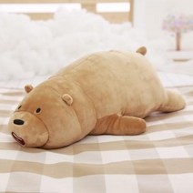 미니소 곰인형 수면 애착 인형 모찌 곰돌이, 브라운 + 50센티cm