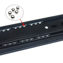 서랍 레일 볼베어링 슬라이드 레일 고하중 서랍장 3단 볼레일, 35CM, 1개