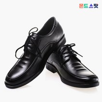 몬드스팟 3cm 남성 주름 패턴 기본 정장구두 블랙 (DM601)