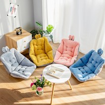 접이식 등받이 쿠션 1인용 좌식 쇼파 소파, 옐로우