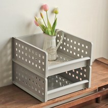 고등학교 기숙사 필수품 오픈 멀티 정리대 대학생, 그레이 2P