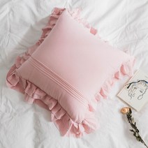 미화부장 워싱면 프릴 쿠션커버
