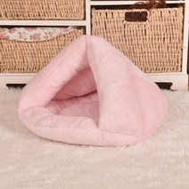 고양이 개를 위한 애완동물 침대 둥지 개집 동굴 집 침낭 매트 패드 텐트 s 겨울용 따뜻하고 아늑한 액세서, 07 Light pink_02 L 45x45x33CM