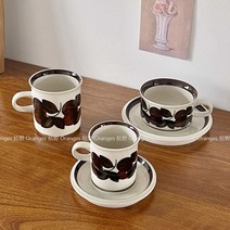 아라비아핀란드 루이자 코코아컵 코랄리 커피잔 찻잔 세트, 난초 찻잔 세트