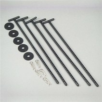 1/8 amp 1/10 RC 자동차 플라스틱 타이어 휠 홀더 5 피스 취미 모델 액세서리 편리하게 수집, [05] Black