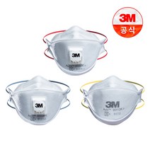 3M 방진마스크 9310K 9322K 9332K 접이식 Aura 마스크 모음