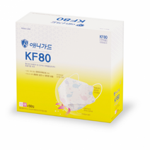 애니가드 꿈꾸는 고래 웰빙 황사 마스크 뉴 프리미엄 소형 KF80, 혼합색상, 500개, 1개입