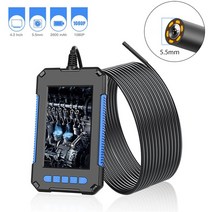 차량 블랙박스 채널 1 2 후방 카메라P40 산업용 내시경 카메라 1080P 4.3 "IPS 8mm 단일 및 이중 자동, 02 5.5mm Single lens_03 10m