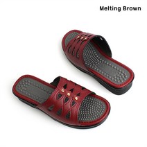로즈블로썸 멜팅브라운 캐주얼 여성 미들굽 슬리퍼 사무실화 2color (8630860)