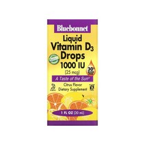 블루보넷 뉴트리션 액상 비타민D3 1000IU 30ml 감귤 라놀린 콜레칼시페롤