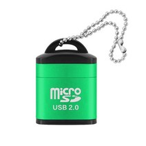 USB 마이크로 SD/TF 카드 리더기 2.0 미니 메모리 노트북 액세서리 고속 어댑터, 01 green