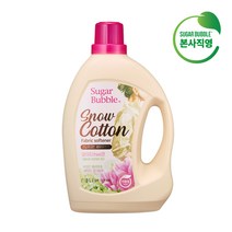 슈가버블 섬유유연제 친환경 스노우코튼 3L, 1개
