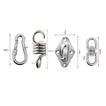 야외그네 라탄 원목 가든 체어 의자 벤치 그네의자 정원인테리어 해먹 스윙 의자에 대 한 2Pcs 회전 후크, 한개옵션0