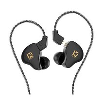 YINYOO KBEAR Storm 스톰 ProfESSional in Ear 모니터 이어폰 가수 드러머 뮤지션 베이시스트 맞춤형 유선 이어버드 인 이어 헤드폰 IEM 고해상도 분리형, with Mic, Black-Mic