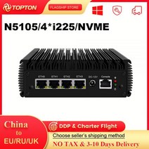 미니 PC 소형 mini 컴퓨터 2.5G 소프트 라우터 솔리드 팬리스 4 인텔 i225V B3 2500M LAN 셀러론 N5105 gfs OPNsense Proxmox, CHINA, No System + EU, 16GB DDR4 256GB NVMe