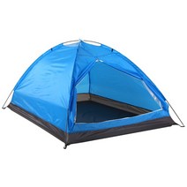 캠핑 텐트 2 인 싱글 레이어 야외 휴대용 비치 텐트 경량 자외선 보호 캠핑 낚시 텐트 카바나 선 쉼터, 05 Blue M 2 Person