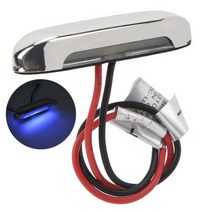 카라반 트레일러 캠핑카 RV 부품 led 단계 계단 빛 ip66 방수 바 모양 장식 보트 요트 버스 인테리어 dc12v led 계단 램프, 푸른