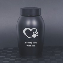 장례용품 장례 용품 입관 상조 크기 색 스테인레스 스틸 항아리 애완 동물 개 고양이 새 토끼 화장 유골 항아리 기념품 상자 애완 동물 기념관, 패턴 c, s-레드