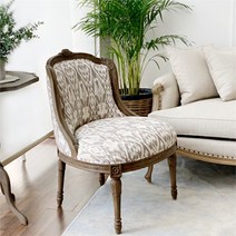 [꼬떼따블] 아망딘 패턴 의자, FUCH16-09/old wood grey