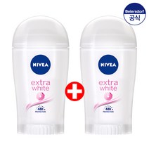 니베아 데오드란트 엑스트라 화이트 스틱 40ml + 40ml