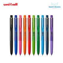 유니 시그노 RT1 노크식 볼펜 UMN-155 0.5mm, 0.5mm 라이트블루