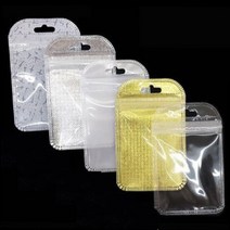 반지 액세서리 지퍼백 귀걸이 목걸이 단추 키링 키홀더 포장지 포장박스보관함 5.5X9, 안개