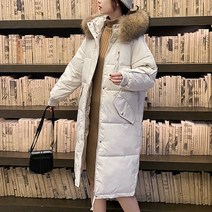 여성 퍼 후드 롱 패딩 데일리 야상 점퍼 겨울 아우터