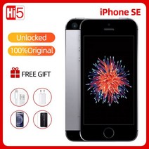 잠금 해제 오리지널 애플 아이폰 호환 SE 듀얼 코어 2G RAM 16/64GB ROM 4G LTE iOS 터치 ID 칩 A9 모바일, 16 128GB Rose Gold, 01 iPhone SE  (A1662)