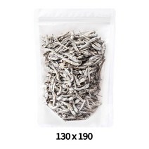 전면투명후면백색스탠드(지퍼형/PP) / 130x190 / 100매 / 쥐포 진미채 문어발 마른안주 애견간식 전통과자 건어물 건수산물 농산물 곡식 견과류 소분보관 모던봉투