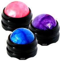 애슬라 핸드롤러 360도 롤링 마사지볼 3종SET, 블루1P+퍼플1P+핑크1P, 1set
