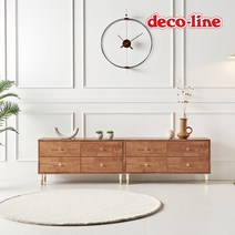 데코라인 코넬 벤 2000 2단 서랍형B 거실장 DNE004C, 오크화이트