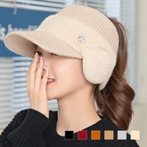 방한 니트 골프모자 여자 여성, 그레이, 스테이삼천 본상품선택
