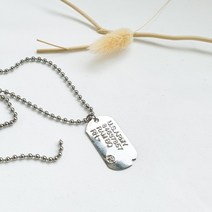 써지컬스틸 군번줄 목걸이