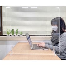 접수대 칸막이 창구 가람막 카운터 가림판 650 사이드 개인 탁자 공부방 급식 pp 독서실 방역 데스크 학원, 1인창구형