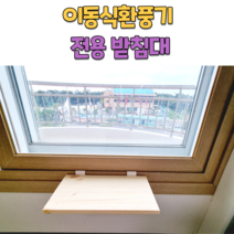 그냥걸어 이동식 환풍기 받침대 창문선반 창틀선반, 1.25~2cm, 모던 블랙