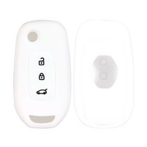 카포카 르노 XM3 SM6 QM6 더뉴QM6 캡쳐 조에 실리콘 스마트키 폴딩키 케이스 키홀더, R폴딩3버튼_화이트