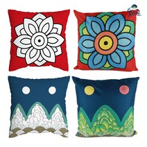 율아트 민화 쿠션 만들기 패브릭 DIY, 1. 단청, 1. 쿠션만들기 전용 솜 추가