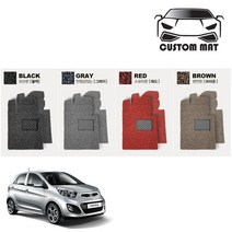 커스텀 2019모닝 코일매트 카매트 풀확장 전차종 커스텀제작, 2019모닝 1열+2열일체형 브라운, 브라운