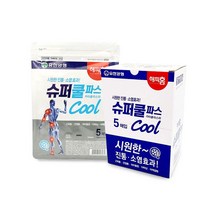 해피홈 슈퍼쿨파스 5매입 근욱통 타박상 결림