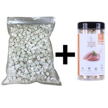 북어 트릿 치킨 트릿 강아지 고양이 동결 건조 큐브 훈련용 간식 대용량 트릿 500g, 북어 트릿 500G +  닭가슴살 트릿 135G