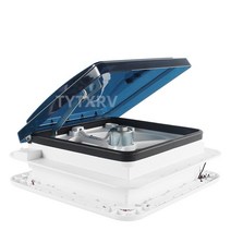TYTXRV-11 인치 CE 수동 제어 캐러밴 액세서리 지붕 모터홈 통풍구 12V 팬 미포함 캠핑카 창 레크리에이션 차량, [02] Smoky blue LED