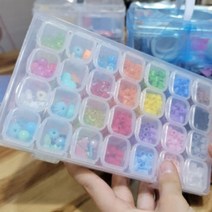 비즈공예 보관함 비즈케이스 귀걸이 보관함 4칸 1세트