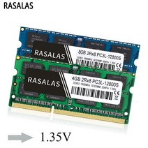 노트북 RAM 204Pin 메모리 Sodimm Rasalas DDR3 4GB 8GB 2Rx8 PC3-12800S DDR3L 1600Mhz SO-DIMM 1.35V, [01] DDR3L 4G GREEN